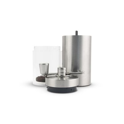 Moedor De Café Manual Em Aço Inox e Cerâmica Com Ajuste De Moagem Recipiente de Acrílico Portátil