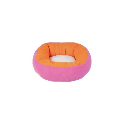 Cama Redonda P Rosa e Laranja