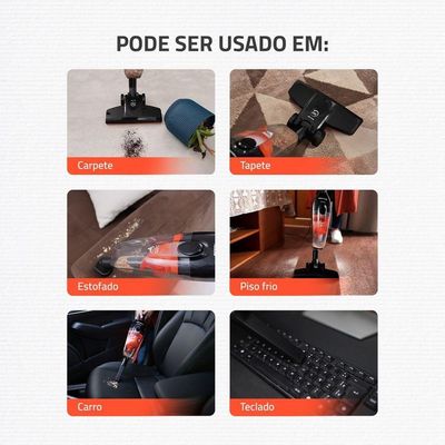 Aspirador De Pó Turbo Cycle  Mondial Preto/laranja 60hz 1500W Ap-40-b 127V