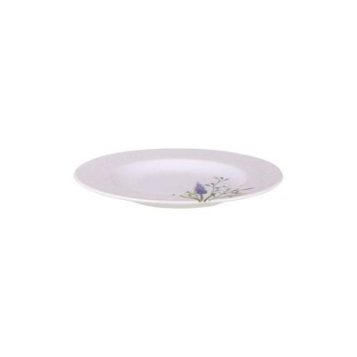 Prato Sobremesa Tramontina Lilla Em Porcelana Decorada 21 Cm