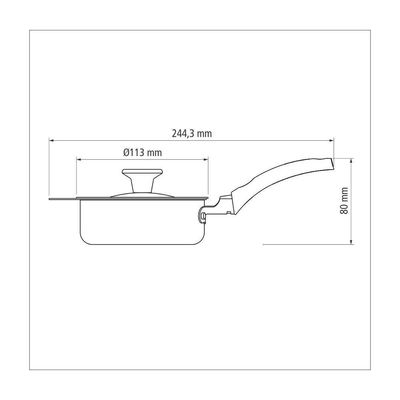 Frigideira Para Ovo Poche De Aluminio De Antiaderente 10cm