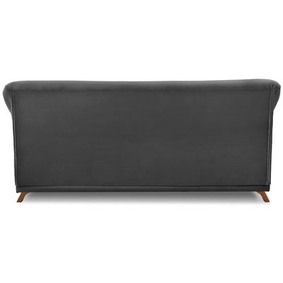 Sofa 3 Lugares Retro Polo 200cm Com Almofada Suede 1104 Ezz 1104