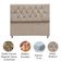 Cabeceira Estofada Cama Box Solteirão 100 Cm Suede Dubai bege