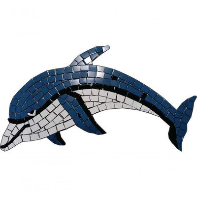 Mosaico Para Piscina - Golfinho Ii Tamanho 50x100cm