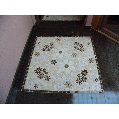 Mandala Mosaico Floral Tapete Jardim Florido Tamanho 150cm