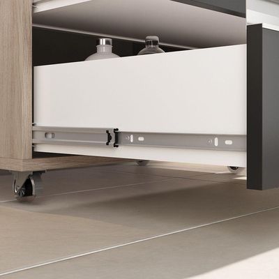 Conjunto Gabinete Banheiro Creta 60cm (gabinete+espelheira+cuba) Madeirado Preto