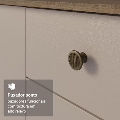 Armário De Cozinha Compacta 235cm Rustic/crema Gourmet Madesa Xa03 Rustic/crema