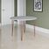 Mesa Jantar Redonda Branca Hairpin 110cm Elen Base Cobre Branco