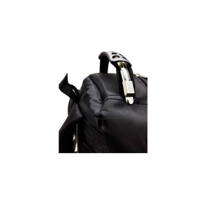 MOCHILA BOLSA REFORÇADA MULTIFUNCIONAL IMPERMEÁVEL MOTOQUEIRO VIAGENS CAMPING TRILHA ESCOLAR Único / Preto