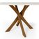 Mesa De Jantar 4 Lugares Tampo de Vidro Redonda Cora 120 cm M04 Off White - Lyam