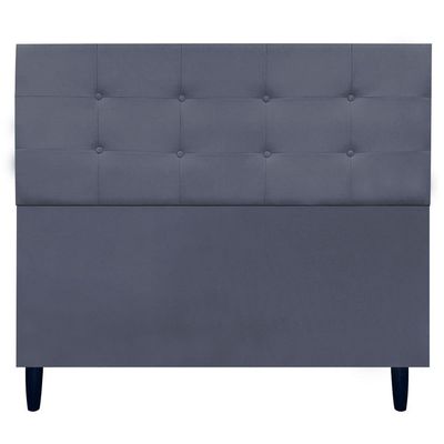 Cabeceira Decorativa Ivy Para Cama De Casal 140 Cm Suede Cinza, Suede