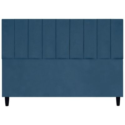 Cabeceira Decorativa Elen Para Cama King 195 Cm Suede Azul-marinho, Suede