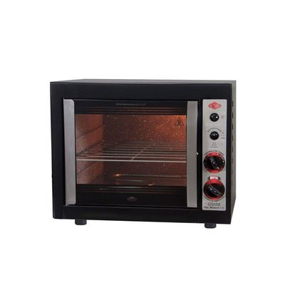 Forno Elétrico Layr 46L Cristal Black Com Timer Preto 220V