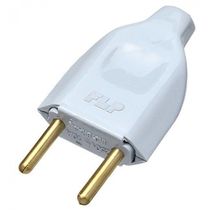 Kit 50 Plugue Pino Macho 2P 10A Oco Cinza