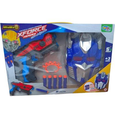 Lançador De Dardos C- Máscara Xforce - Wellkids