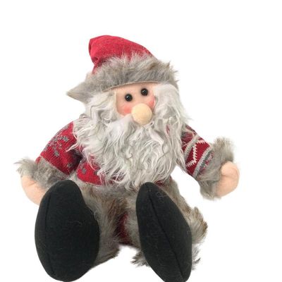Papai Noel Ou Boneco De Neve Sentado 40cm - Decoração Natalina Aconchegante Papai Noel
