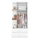 Guarda Roupa Infantil Amarelinha 2 Portas Branco Brilho - Henn