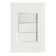 Conjunto 4x2 Com 2 Interruptores Simples 10 A 250 V Tramontina Giz Branco
