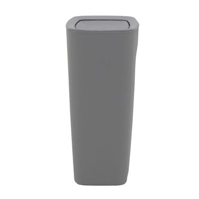 Lixeira Tramontina Compact Em Polipropileno Cinza Com Tampa Basculante 10,5 L