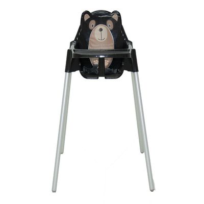 Cadeira Para Refeição Infantil Tramontina Teddy Em Polipropileno Preto
