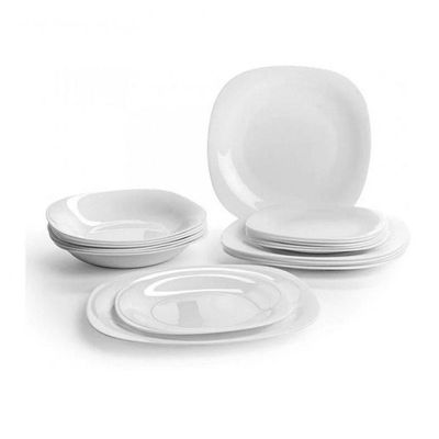 Prato Sousplat Parma 31cm Vidro Temperado Branco Bormioli