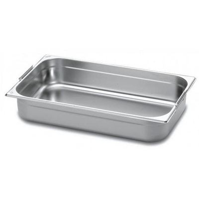 Cuba Tramontina 1-1 Em Aço Inox Com Alças Moveis Profundidade 65 Mm - Aço 304