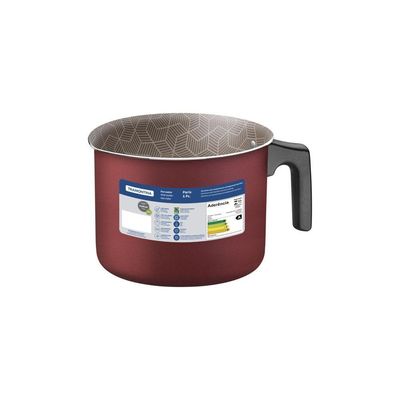 Fervedor Tramontina Paris Em Alumínio Com Revestimento Interno E Externo Em Antiaderente Starflon Max Vermelho 16 Cm 2,7