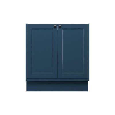 Balcão de Cozinha sem Tampo Évora 2 PT Azul Orion 80 cm