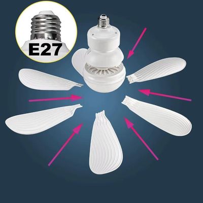 Ventilador De Teto Silencioso 3 Velocidades Luminária Led Controle Remoto Bivolt