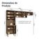 Armário De Cozinha Compacta 235cm Rustic/crema Gourmet Madesa Xb03 Rustic/crema