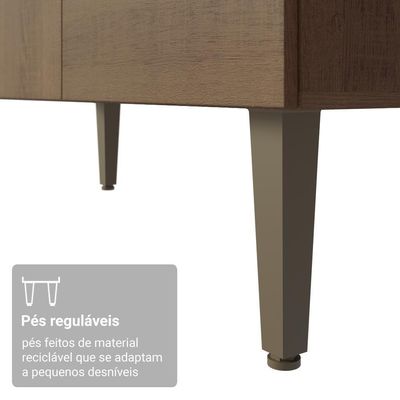 Armário De Cozinha Compacta 235cm Rustic Gourmet Madesa Xb03 Rustic