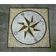 Rosa Dos Ventos Em Mosaico Com Letras Miolo Orientável Tamanho 100cm