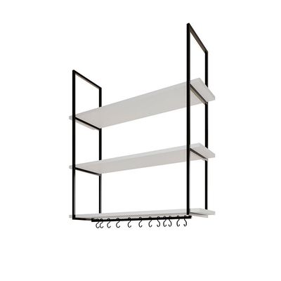 Nicho De Teto Indústrial Denver 95cm Preto E Branco Preto