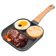 Frigideira Antiaderente 4 Ou 3 Partes Hambúrguer Ovo E Carne