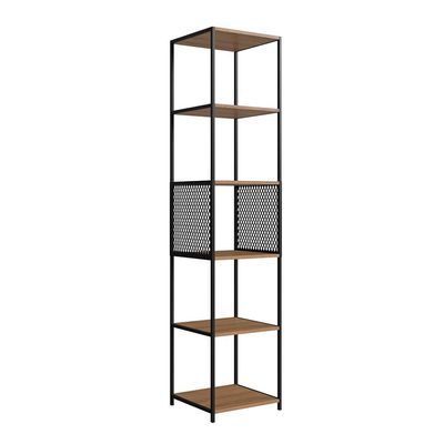 Conjunto de Escrivaninha Office 3 GV com Estante Paricel 40cm e Prateleira Driamante 80cm Grafite e Mel