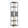Conjunto de Escrivaninha Office 3 GV com Estante Paricel 40cm e Prateleira Driamante 80cm Grafite e Mel