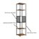 Conjunto de Escrivaninha Office 3 GV com Estante Paricel 40cm e Prateleira Driamante 80cm Grafite e Mel