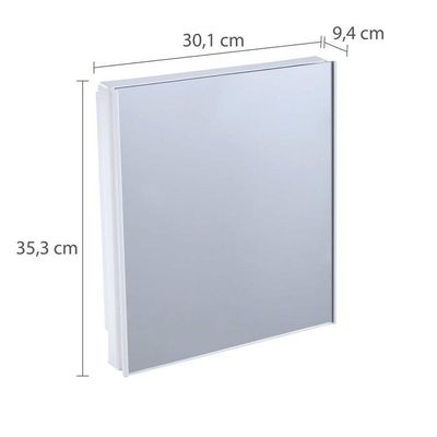Armário De Plástico Versátil Branco 30,1 X 9,4 X 35,3cm