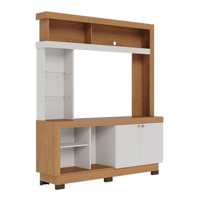 Estante TV Até 50 Pol 160x188cm Valença Colibri Freijó Off White