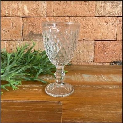 Jogo Taca Vidro Bico Abacaxi Cristal 310ml