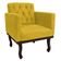 Kit Diva Recamier Diana 120cm Lado Esquerdo E 1 Poltrona Classic Suede Amarelo