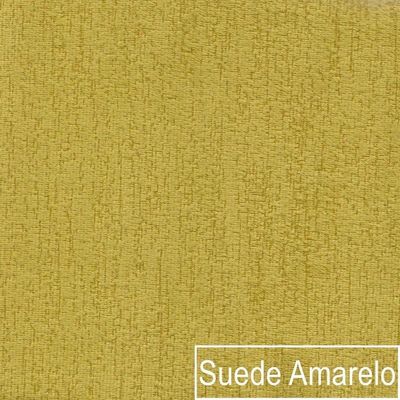 Kit Diva Recamier Diana 120cm Lado Esquerdo E 1 Poltrona Classic Suede Amarelo