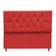 Cabeceira Estofada Cama Box Casal 140 Cm Suede Paris vermelho
