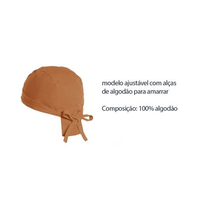 Avental e Bandana Caramelo Mostarda Restaurante Bar Bistro
