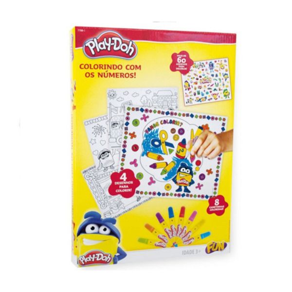 Play-Doh Colorindo Com Números E Decore Com Adesivos - Fun