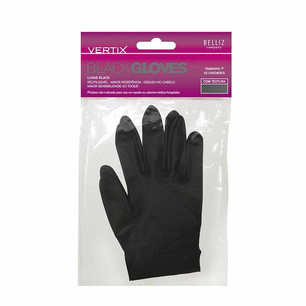 Luva Vertix Black com 2 Unidades Tamanho M