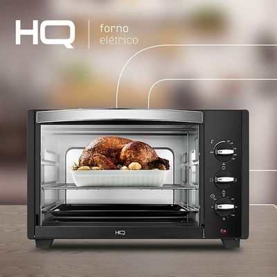 Forno Elétrico De Bancada HQ 38L 1600W Preto 110V