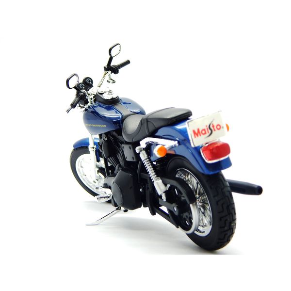 Miniatura Motocicleta 1:12 Harley Davidson Maisto Custom - 2004 Dyna Super Glide Sport - Azul Maisto