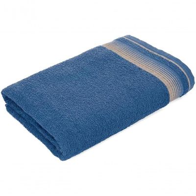 Jogo De Toalhas Luxury Soft Beka 360 G-m² 2 Banho + 2 Rosto + 2 Piso Luxo Azul