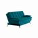 Sofá-Cama Casal 3 Lugares Excelencia Suede Azul Turquesa
